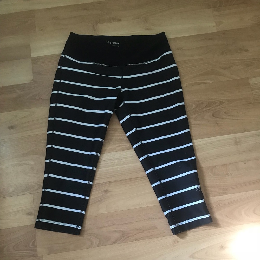 Cute striped workout leggings